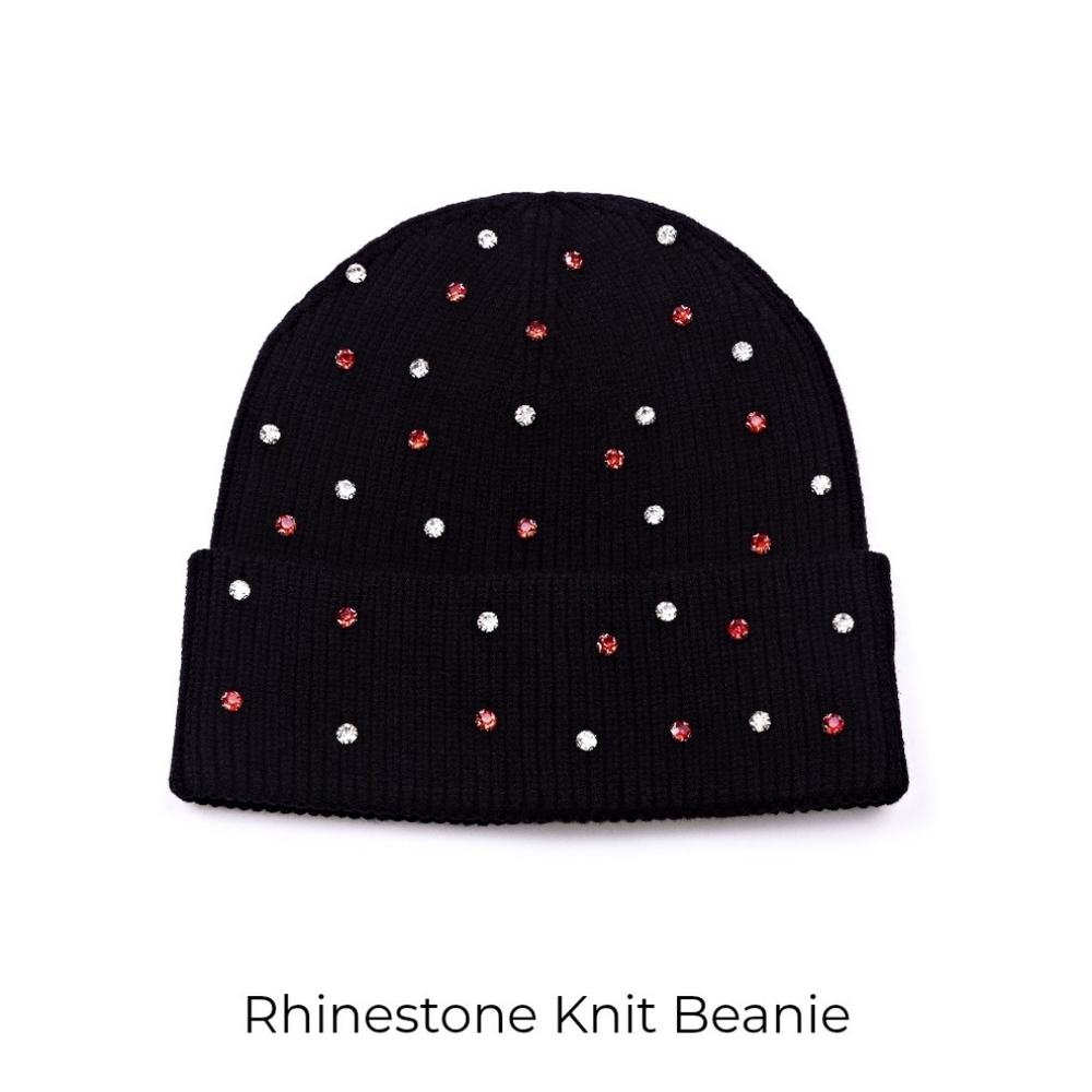 Rhinestone Knit Beanie
